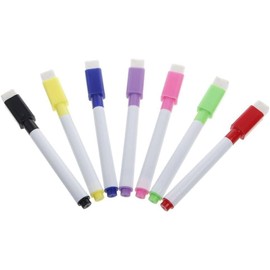 BWESOO 5Pcs Random Colors Whiteboard Pen Erasable Dry White Board Markers Black Ink Fine Size Nip Creative and Exquisite Workmanship Dry Erase and Wet Erase Markers