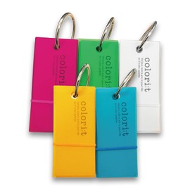 Ehime Shiko AX Corporation IACR-T-AS-5 Word Card, Colorreat, 1.2 x 2.7 inches (30 x 68 mm), 5 Color Set