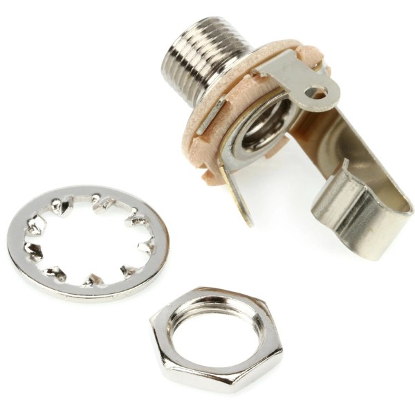 Fender 1/4-inch 2-Conductor Guitar Output Jack (2-pack) Bundle