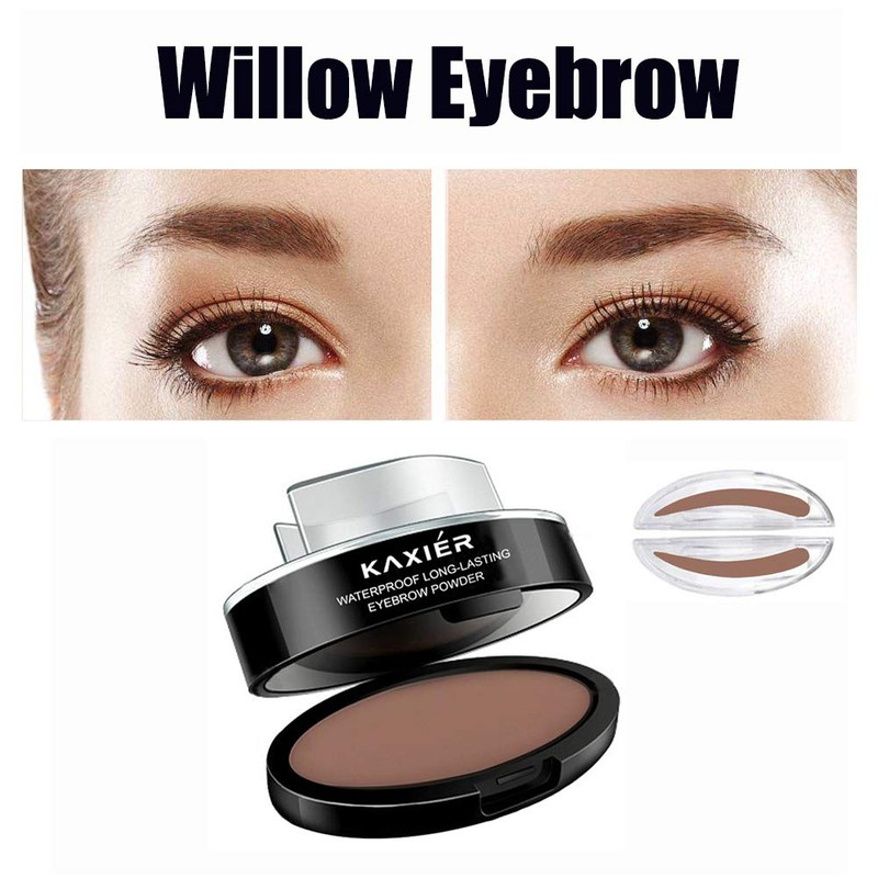 3 Pairs of Seals Eyebrow Stamp with Brow Brush Perfect
