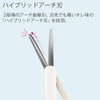 Kokuyo HASA-P320W Saxa Poche Portable Scissors, Compact, Glueless Blade, White