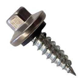 Fasteners Plus ST Fastening ST-XL Woodbinder Metal-to-Wood #12 x 3/4" Plain Stitch Screws with EPDM Rubber Washer, 250-Count - Designed for Metal Roofing and Siding Panels