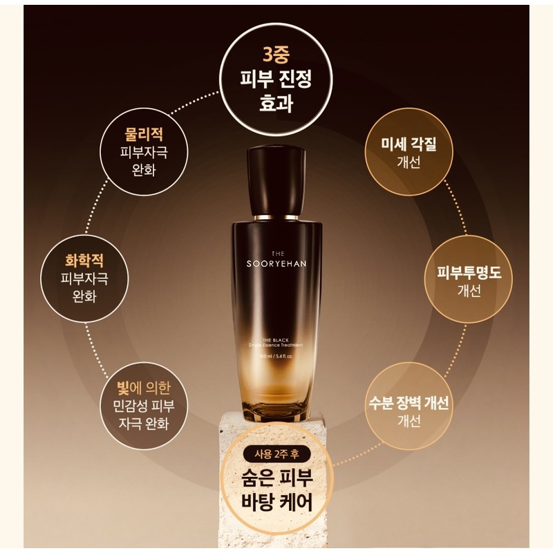Sooryehan The Black Single Essence Treatment 160ml / 수려한 더