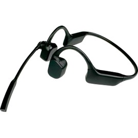 PRYME® - Auriculares inalámbricos Bluetooth de conducción ósea de oído abierto con micrófono con cancelación de ruido, compatible con teléfonos celulares, tabletas, adaptadores de radio inalámbricos