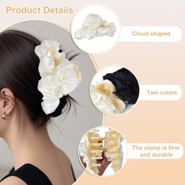 Krallenclip für langes Haar,Cloud-Haarspangen-Haarspangen mit starkem Halt,rutschfeste Haarspangen,Modische Haarspangen Für Damen,hohle Wolken-Haarklammer für Frauen und Mädchen