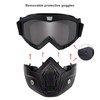 LJDJ Motorcycle Goggles with Removable Face Mask - Dirt Bike