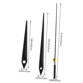 SEWACC 4 Sets Metal DIY Clock Hands Assortment for Clock Making Kit Accurate Display Wide Application for DIY Enthusiasts Sturdy and Durable