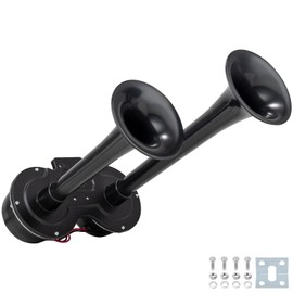 AOLIHAN Black Electric Horn kit for Motorcycle,150dB Waterproof Train Horn for Truck,Auto Horns Kit Universal for Any 12V Vehicles,Replacement for Truck/SUV/Van/Car/Motorcycle/ATV/Golf Cart Horns