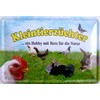 Tin Sign 20x30 cm – Small Animals Bison Hobby with