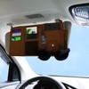 Car Sun Visor Organizer, Leather Pocket Organizer Sunglass Holder for