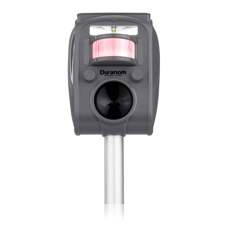 DURANOM Ultrasonic Animal Repeller – Solar Powered Outdoor Deterrent with