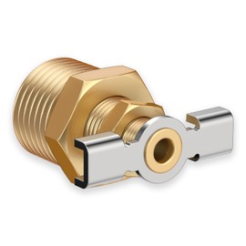 RVGUARD 1/2'' RV Water Heater Replacement Drain Valve with PTFE Tape, Durable Brass Construction, for RV and Trailer Water Heater