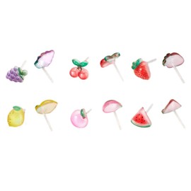 Cute Plastic Earrings Fruit Studs Plastic Earrings for Sensitive Ears Small Cheey Strawberry Fruit Earrings Jewelry for Women, Resin, No Gemstone
