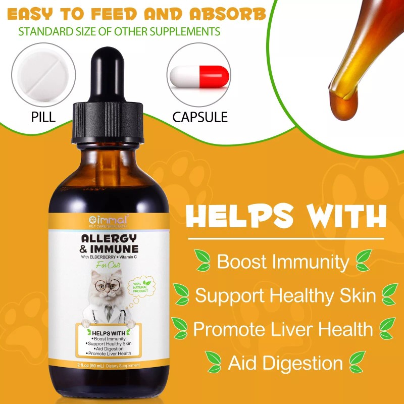 Oimmal Allergy Relief for Cats | Helps to Naturally Support