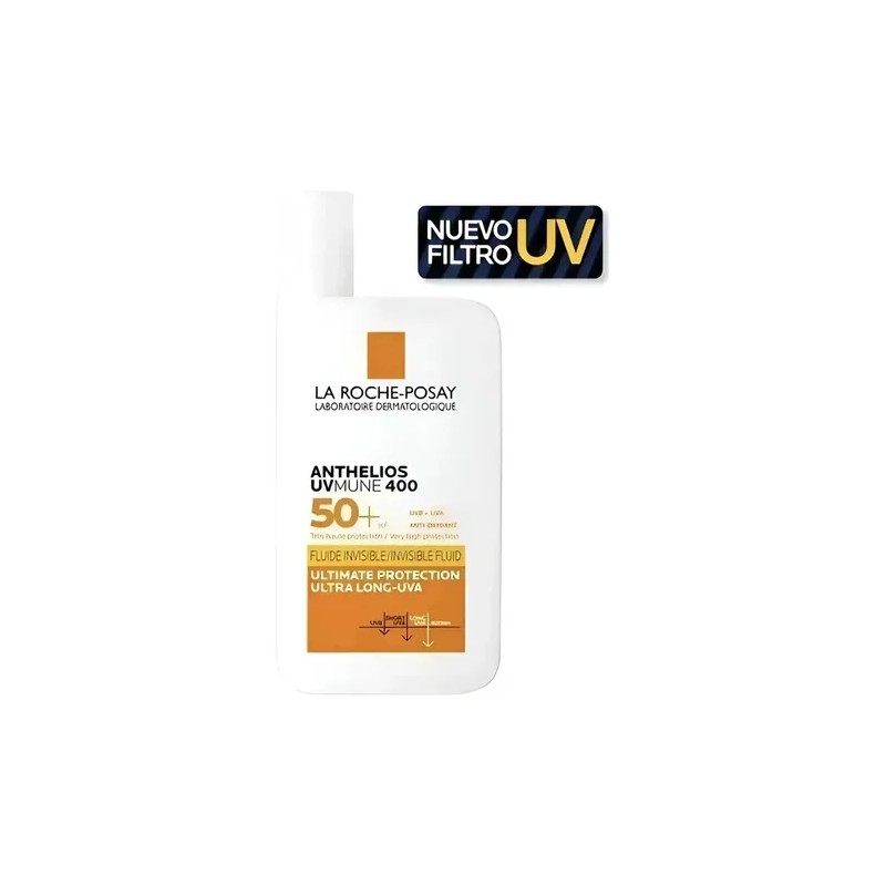 Anthelios Uv 400 Fluido Invisible Fps50 X 2 La Rocheposey