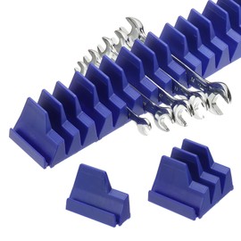 PATIKIL 23pcs Magnetic Wrench Organizer for Tool Box, Magnetic Modular Wrench Organizer Holder Toolbox Universally for 23 Tools Drawer Chest Ratcheting Offset Wrenches, Blue