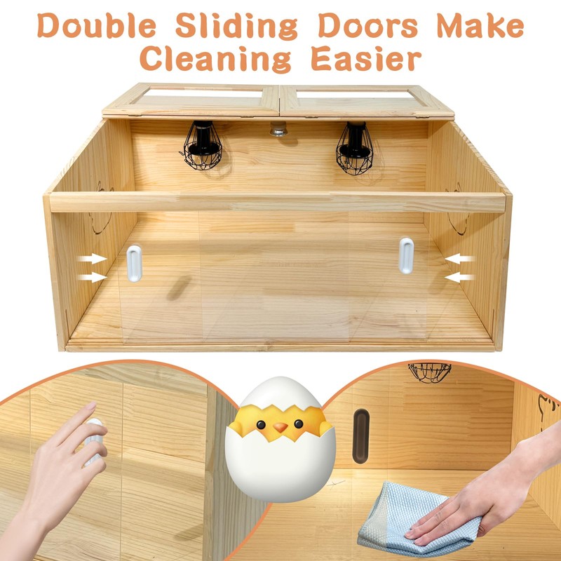 22-Piece Large Chicken Brooder Box 32", All-in-One Kit, Up to