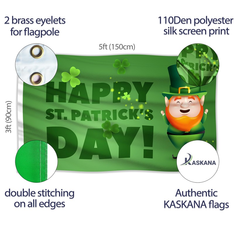St Patricks Day Flag - St Patrick's Day Irish Ireland