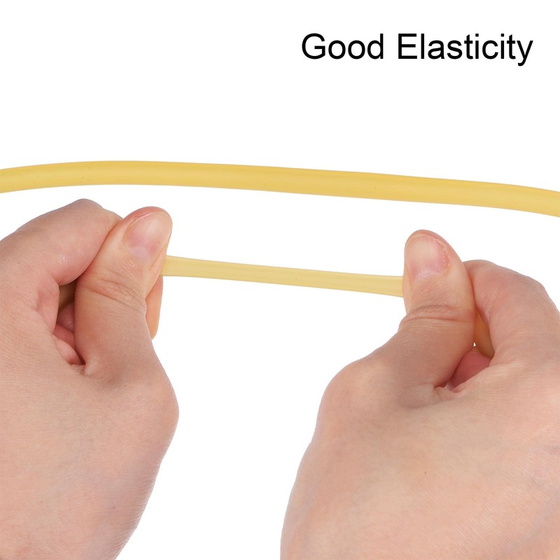 sourcing map Latex Tubing 2mm ID 4mm OD 5m Elastic