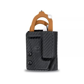Leatherman Clip & Carry Kydex Multitool Sheath fits Leatherman RAPTOR Trauma Shears - USA - Carbon Fiber Black