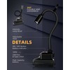 Favorlite LED Work Light, 5000mAh Magnetic Gooseneck Light Rechargeable, 2000