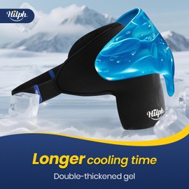 Hilph Hilph Shoulder Ice Pack Wrap Rotator Cuff & Injury Cold Therapy, Flexible Double-Layer Gel Ice Pack for Shoulder Injuries, Bursitis, Post-Surgery Recovery C Adjustable Cold Compression Wrap (L)