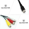 Angoily High Speed Data Transmission to 3rca Av Cable Audio
