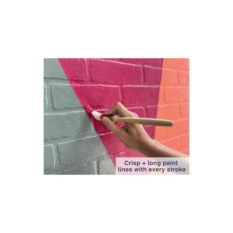 5-Piece Detail Paint Brush Set with Assorted Paint Brushes for