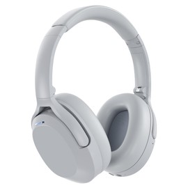 Active Noise Cancelling Headphones for Adults, 120H Playtime Over Ear Headphones Bluetooth Wireless with Mic, Foldable Bluetooth Headphones with Deep Bass, Fast Charging for Home Travel Office