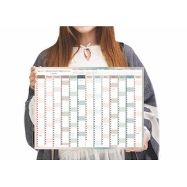 A3 Wall Planner Mid Year 2024-2025 Academic Calendar Annual Study Chart Large Yearly Planner Aug to Aug Full Academic Year Planning Organizer School Office Work Poster 29.7 x 42.0 cm(Folded)(1Pc)