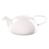 ASA 2015013 Measuring Table Ceramic Teapot with Strainer, White Gloss,