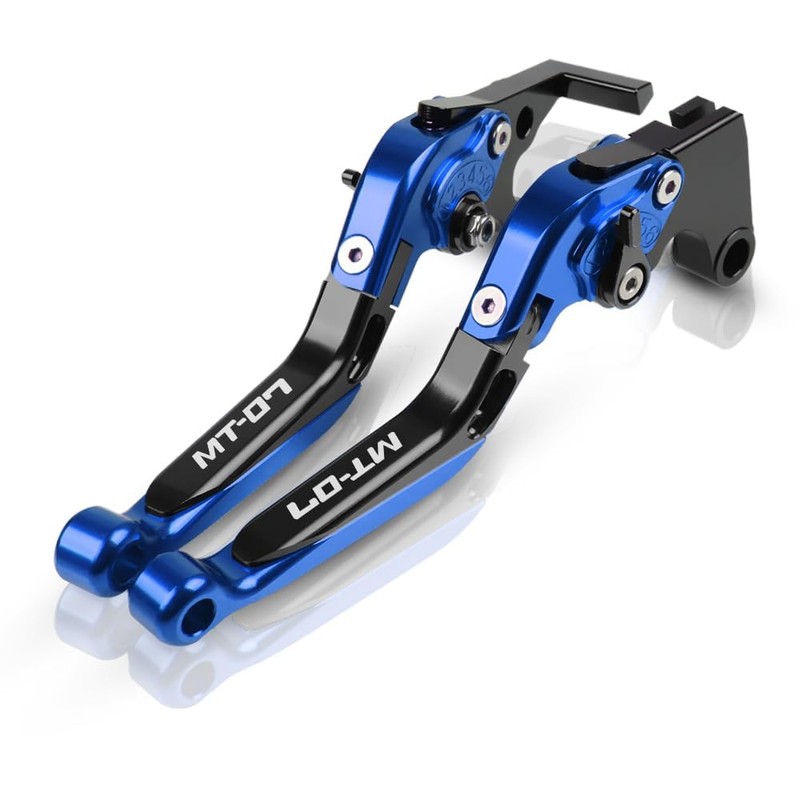 R QIANKONG MT07 Brake Clutch Levers Set Foldable Extendable CNC
