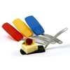 Stainless Steel & Heat-Resistant Flexible Nylon Mini Spatula (1-pack, Blue)