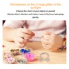10pcs Rhinestone Spring O Rings Cute Bear Head Zinc Alloy