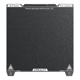 Creality K1C - Kit de placas de construcción con textura PEI de 235 x 235 mm, plataforma flexible de acero para resorte 3D, superficie de construcción de hoja PEI para K1C/Ender 3/3 V2/3 V3/3 V3 KE/3
