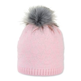 Sterntaler Baby Girls' Knitted Hat Flusch Hat, pink