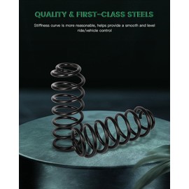 SCITOO 4670588AA Coil Springs, 2Pcs Rear Suspension Coil Springs Set Compatible with 2008-2016 for Chrysler for Town & Country, 2008-2020 for Dodge for Grand Caravan, 2009-2012 for VW for Routan