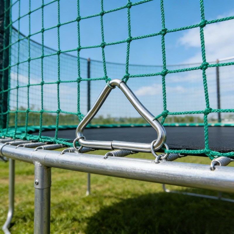 TUESMEILL 40pc Trampoline Triangle Rings,Stainless Steel Triangle V Rings Buckle