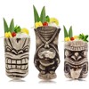 Tiki Mugs Set - Large Ceramic Tiki Mug, Cocktail Mugs