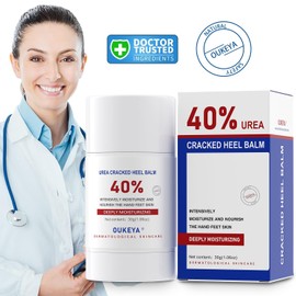 OUKEYA Urea Cream Stick 40 Percent,Urea Lotion for Feet Maximum Strength for Dry Cracked Feet, Heals and Moisturizes for Healthy, Best Foot Cream for Dry, Cracked Repair, Moisturises Severely Dry, Cracked Skin