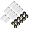 Gigicloud 10pcs/Set Cue Tips Billiard Replacement Screw-On Tips with Pool