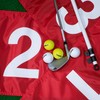 KINGTOP Golf Flag 20x14 Inch - Red# 1, 420D Nylon,