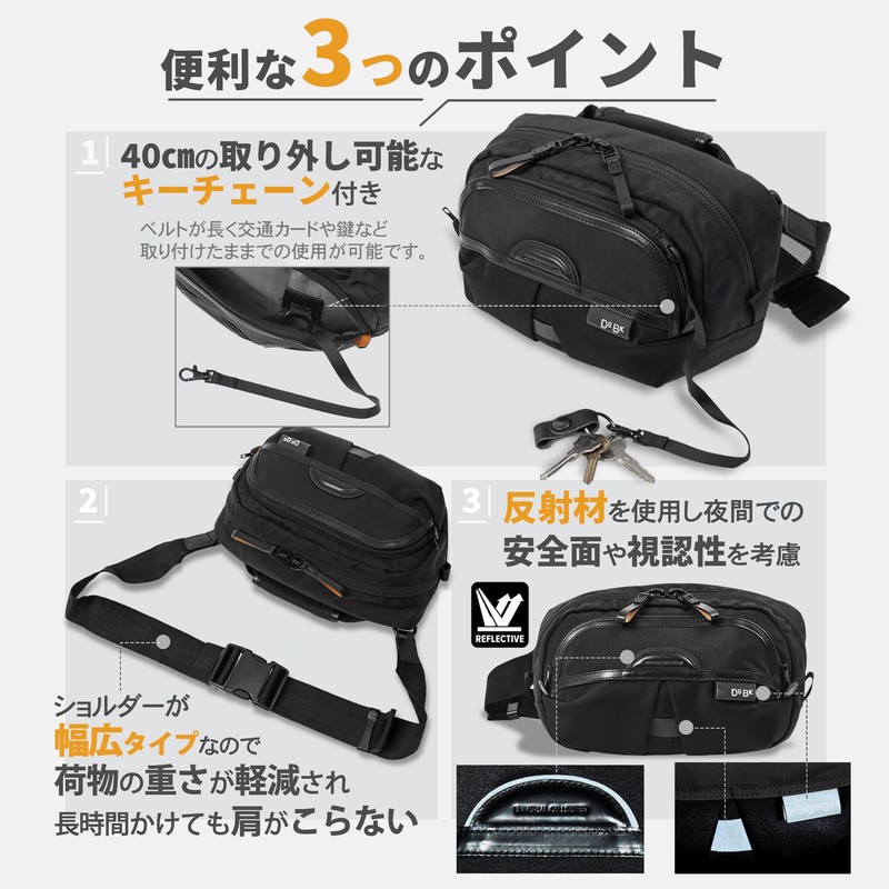 DSBK KOH-3386 EverydaySling Bag, Men's Crossbody Bag, 8 Inch Tablet