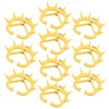 10pcs CalF weaning Nose Rings Plastic Weaning Spiked Ring Preventing