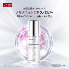 DR.WU Glutalite C Intensive Brightening Serum, Vitamin C Serum, Moisturizing Serum, Reduces Dullness, Tone Up, For Sensitive Skin, Dry Skin, Skin Care, Face Serum, 1.0 fl oz (30 ml)