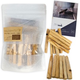 Palo Santo Sticks, 2 Types of Burning Comparison Set, Made in Ecuador, Peru, Certified Country of Origin: Incense Wood, 3.5 oz (100 g), Purification, Meditation, Pack of 15