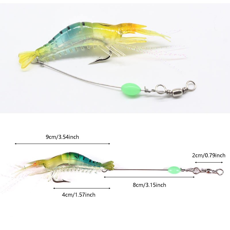 Luminous Soft Shrimp Baite Luminous Bionic Shrimp Bionic Shrimp Soft