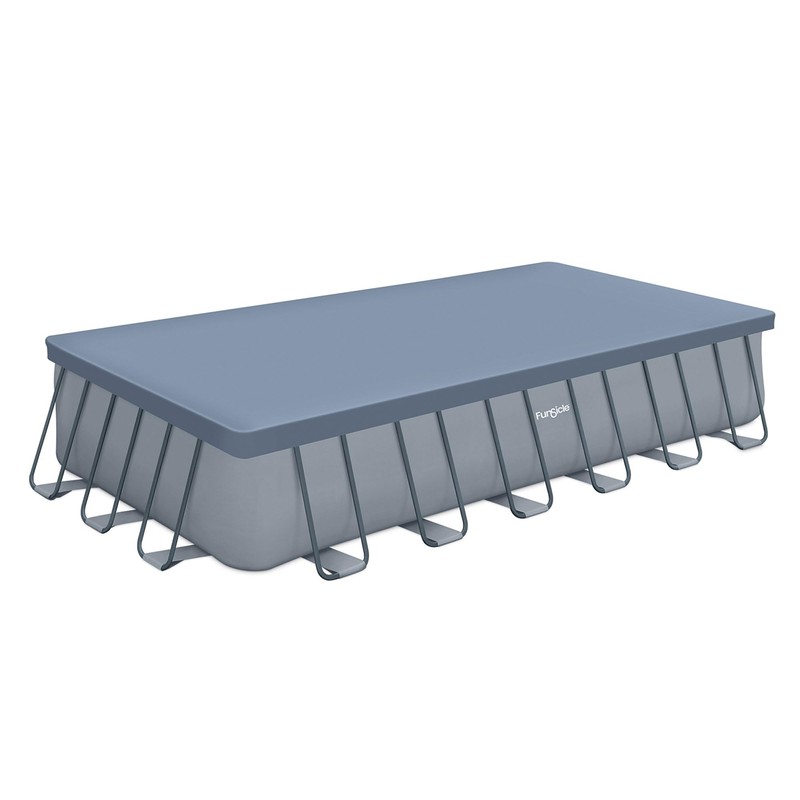 Funsicle Durable Rectangular Pool Cover with Adjustable Drawstring for Oasis,