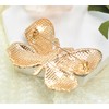 Gyn&Joy Womens Clear Crystal Rhinestone Butterfly Brooch
