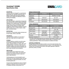 Novagard - Versilube G330M Silicone Lubricant - 5.3 Oz. Tube